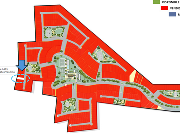 Terreno en Venta de 639m2 en Privada Residencial Nortemérida