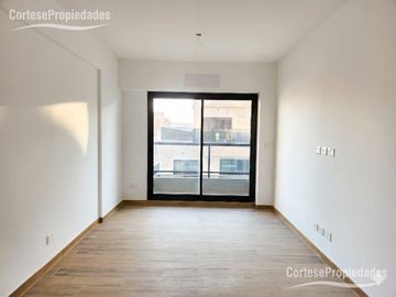Departamento monoambiente en alquiler, con balcon y aire acondicionado