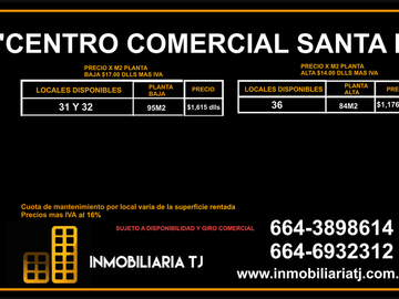 Tu próximo negocio comienza aquí – Locales nuevos en Plaza Comercial Santa Fe