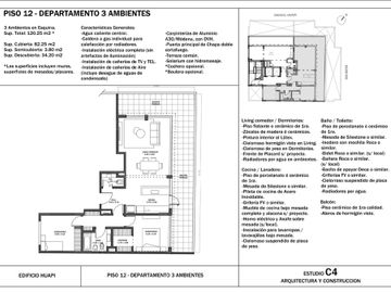 Venta Departamento 3 Amb Desarrollo Villa Urquiza