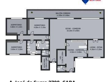 VENTA Semipiso 4 amb al frente c/cochera. BELGRANO