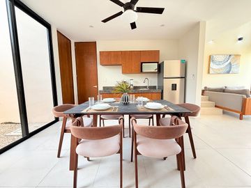 EN VENTA VILLAS AMUEBLADAS Y EQUIPADAS EN CHUBURNA PUERTO, YUCATÁN