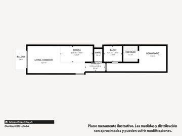 DPTO 2 AMBIENTES EN VENTA EN MONTE CASTRO C/BALCON
