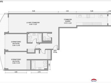 DEPARTAMENTO 103 M2 3 AMB VENTA BELGRANO CON COCH