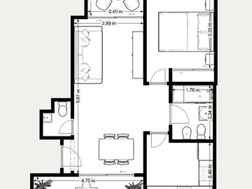 VENTA DEPARTAMENTO DOS AMBIENTES C/ FULL AMENITIES