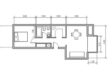 VENTA DEPTO 2 AMB CON BALCON RETIRO