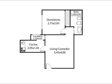 VENTA DOS AMBIENTES BARRIO NORTE