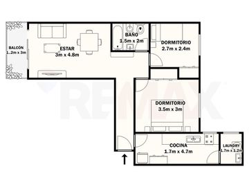 Venta Dpto. 5° Piso. Floresta, 3 Amb. Fte. Balcón