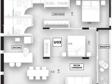 VENTA DEPARTAMENTO 2 DORMITORIOS BALCÒN. PICHINCHA