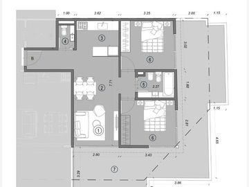 VTA POZO BELGRANO MONOAMBIENTE BALCON AMENITIES