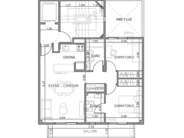 Venta 3 Ambientes 2 baños ESTRENAR Balcón Belgrano