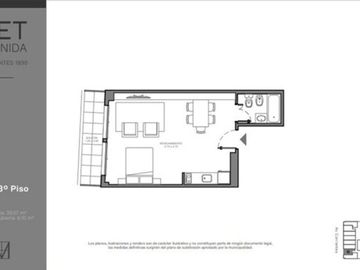 DEPARTAMENTO 1 AMB VENTA BALVANERA BALCON CORRIDO