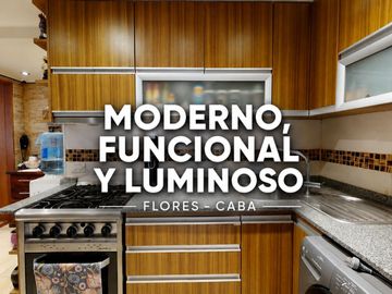 DEPARTAMENTO FLORES BALCON CON COCHERA 80 M2