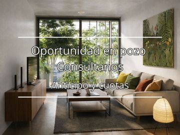 DEPARTAMENTO VENTA DOS AMBIENTES EN POZO EN NÚÑEZ