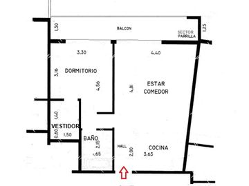 VENTA DEPARTAMENTO SAN FERNANDO 2 AMB BALCON COCH