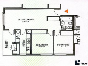 PLAN BAUEN DOS DORMITORIOS VENTA LOS PASOS COCHERA