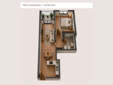 DEPARTAMENTO  1 DORMITORIO VENTA POZO  CENTRO RIO