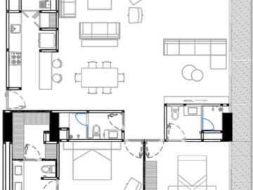 Venta moderno departamento TAMAN Condesa 2/3 recamaras con balcon