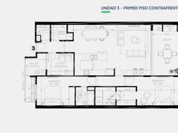 3 AMBIENTES C/DEP BALCÓN TERRAZA C/PARRILLA PROPIA