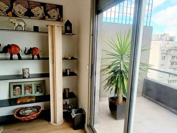 ALQUILER 3 AMB AMOBLADO PISO ALTO BALCON PARRILLA