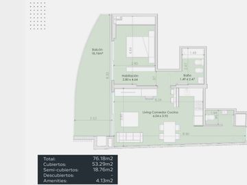 Depto 2 amb en venta San Cristóbal full amenities