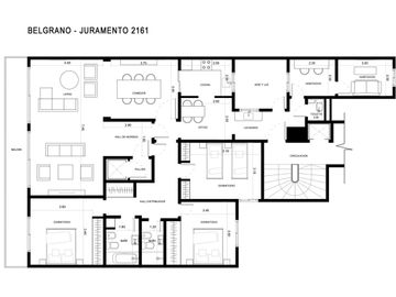 DEPTO 4 AMB VENTA BELGRANO BALCON COCHERA DEPENDEN