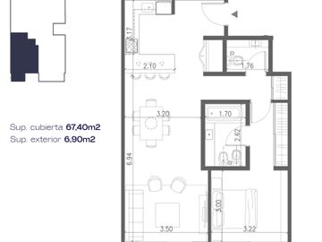 VENTA DPTO 2 AMB PALERMO AMENITIES PREMIUM