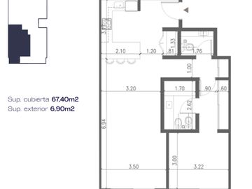 VENTA DPTO 2 AMB PALERMO AMENITIES PREMIUM