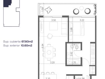 VENTA DPTO 2 AMB PALERMO AMENITIES PREMIUM