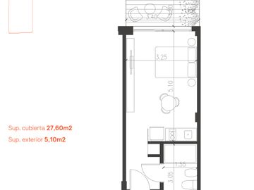 VENTA MONSERRAT 1 AMB 32,1 M2 TOTALES AMENITIES