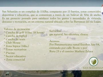 OPORTUNIDAD Lote interno en VENTA San Sebastián