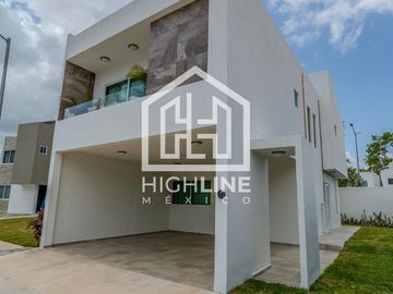 CASA EN VENTA EN PLAYA DEL CARMEN 3 HABITACIONES GYM, CASA CLUB ALBERCA, AREA GRILL, ROI, PLUSVALIA