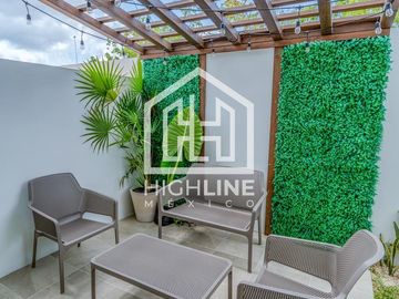 CASA EN VENTA EN PLAYA DEL CARMEN 3 HABITACIONES GYM, CASA CLUB ALBERCA, AREA GRILL, ROI, PLUSVALIA