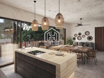 Departamento en venta de lujo en Tulum de 1 habitación con piscina y pet-frendly