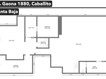 VENTA TERRENO en Caballito 1189 M2 VENDIBLES