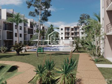 DEPARTAMENTO 2 HABITACIONES CON TERRAZA, CANCÚN ZONA SUR. ALBERCA, GYM, CASA CLUB. PREVENTA.