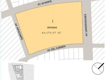Lote Comercial en Venta en Av Universidades Arrecifes Playa del Carmen P2611