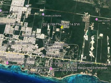 En venta Terreno de 3.5 Hectáreas cerca de Mayakoba C4103
