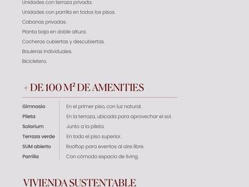 DEPARTAMENTO 2 AMBIENTES VENTA PALERMO AMENITIES