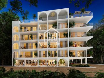 EN VENTA DEPARTAMENTO DE 2 HABITACIONES EN TULUM CON ALBERCA Y ROOFTOP