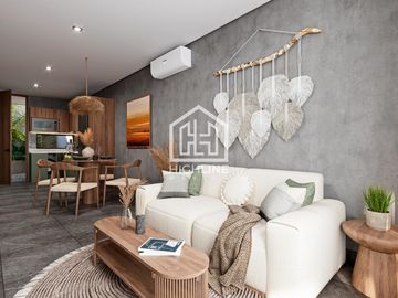 Departamento en venta, en TULUM, 3 habitaciones, cerca de la playa, con alberca