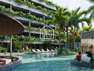Departamento en venta, en TULUM, 3 habitaciones, cerca de la playa, con alberca