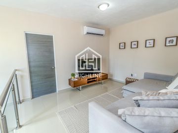 CASA EN VENTA EN PLAYA DEL CARMEN 3 HABITACIONES CON GYM, CASA CLUB ALBERCA, GRILL, PRIVADO
