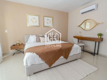 CASA EN VENTA EN PLAYA DEL CARMEN 3 HABITACIONES CON GYM, CASA CLUB ALBERCA, GRILL, PRIVADO