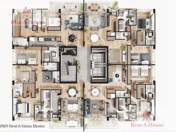 Departamento en  Venta en Huixquilucan, Bosque Real GIS 26-3070