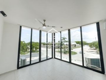 DEPARTAMENTO EN VENTA EN TULUM 2 HABITACIONES CON RECEPCIÓN, ÁREA DE CO-WORKING, MINI MARKET, SEGURIDAD 24/7, PLUSVALÍA, ROI