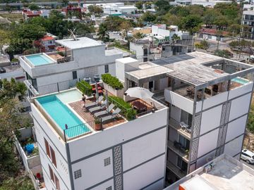 Bonito y elegante departamento 2 rec amueblado en Playa del Carmen Centro P3296
