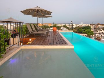 Bonito y elegante departamento 2 rec amueblado en Playa del Carmen Centro P3296