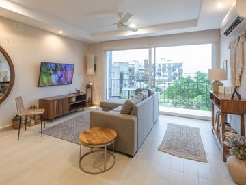 Bonito y elegante departamento 2 rec amueblado en Playa del Carmen Centro P3296
