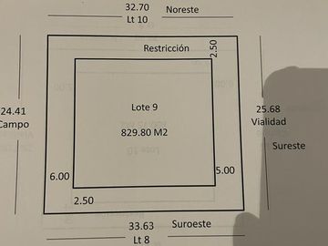 Terreno en VENTA de 830 m2 colindante al campo de golf, en Punta Tiburon Marina y Golf